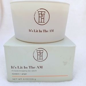 Body by TPH Candle. It's Lit in the AM. Mandarin, Ginger & Vanilla scent. 8oz.